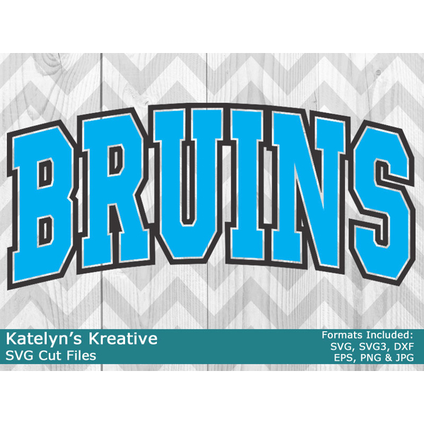 Bruins Arched SVG