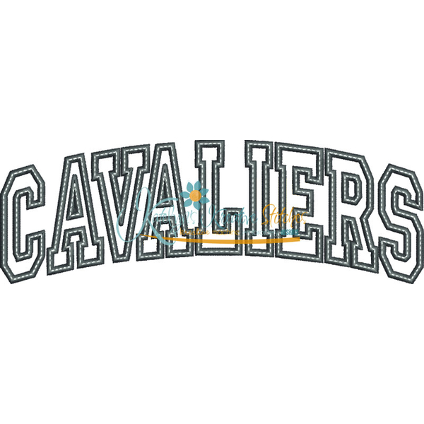 Cavaliers Arched Applique Snap Shot