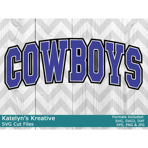 Cowboys Arched SVG