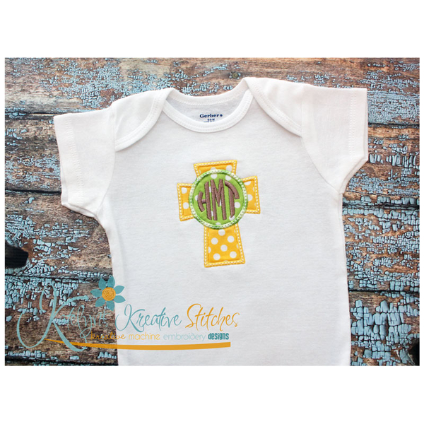 Cross Monogram Applique