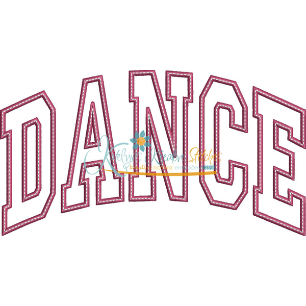 Dance Arched Applique Snap Shot