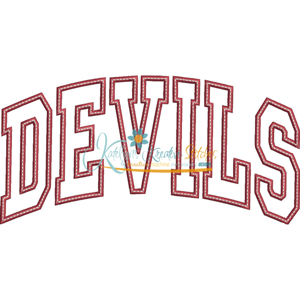 Devils Arched Applique Snap Shot