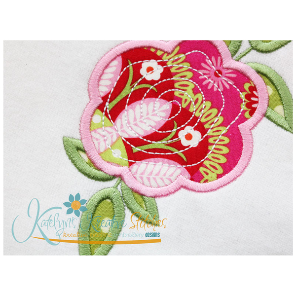 Flower 1 Applique Close Up