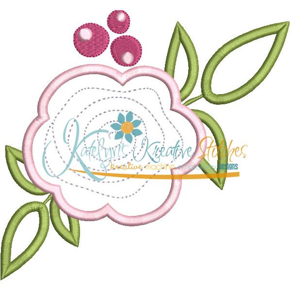 Flower 1 Applique Snap Shot