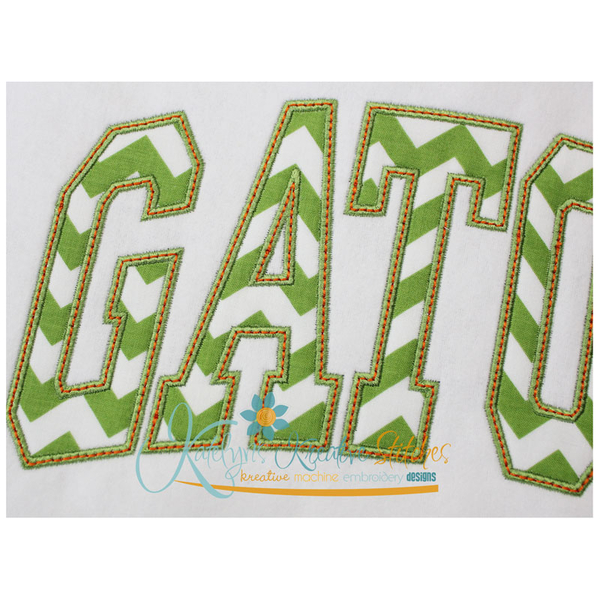 Gators Arched Applique Close Up