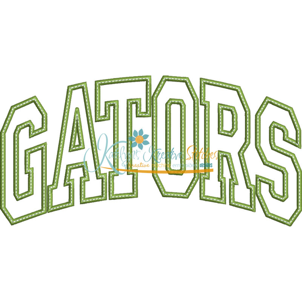 Gators Arched Applique Snap Shot
