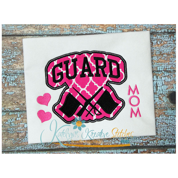Guard Mom Block Arc Applique