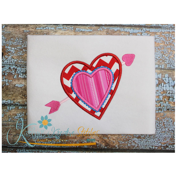 Heart and Arrow Applique