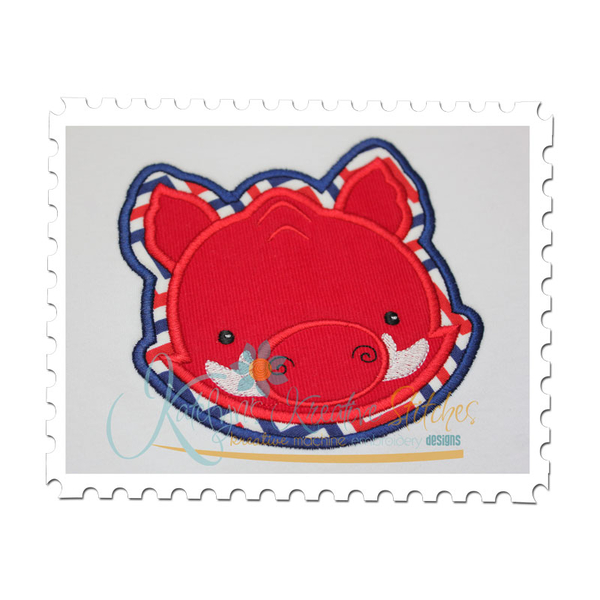 Hog Head Applique