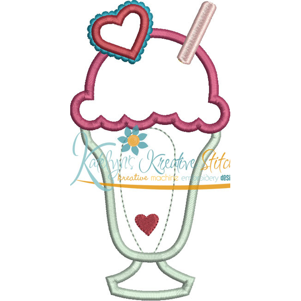 Milkshake Applique Snap Shot