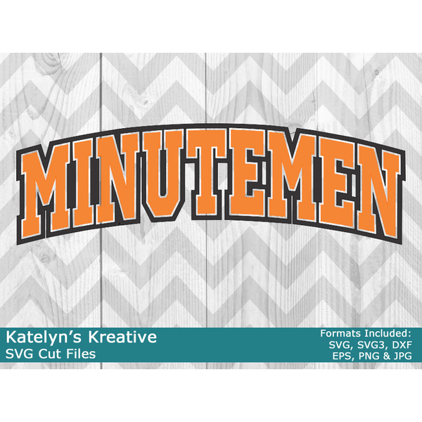 Minutemen Arched SVG