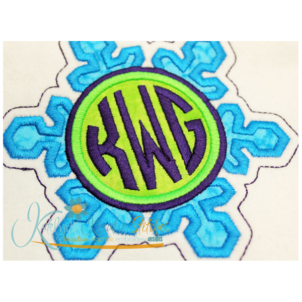 Monogram Snowflake Close Up