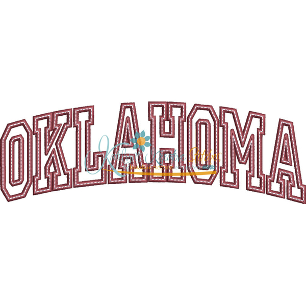 Oklahoma Arched Applique Snap Shot