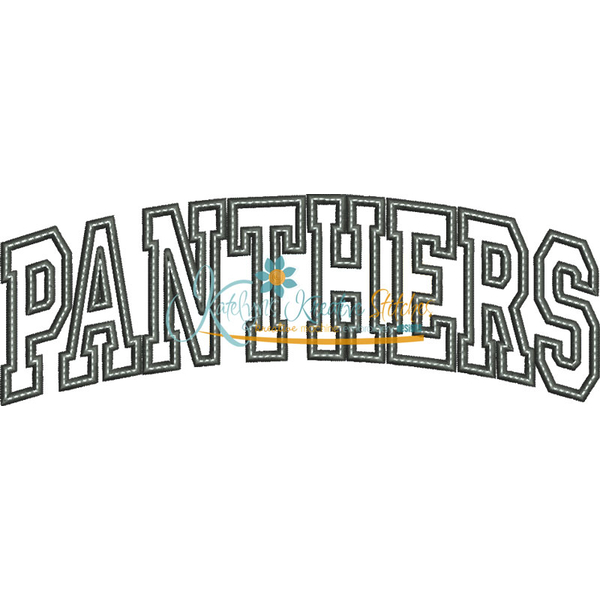 Panthers Arched Applique Snap Shot