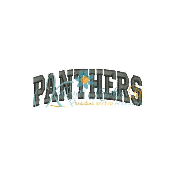 Panthers Arched 4x4 Satin Snap Shot