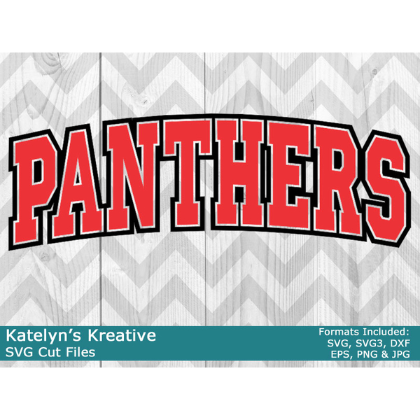 Panthers Arched SVG