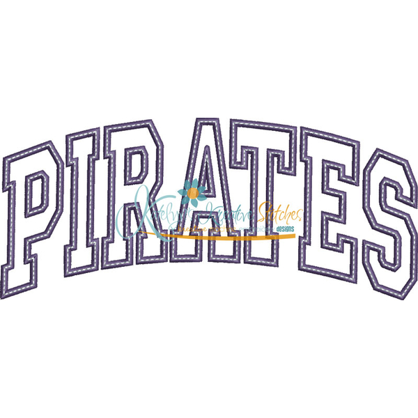 Pirates Arched Applique Snap Shot