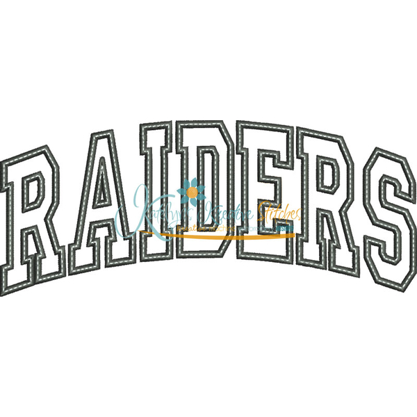 Raiders Arched Applique Snap Shot