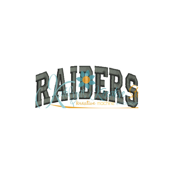 Raiders Arched 4x4 Satin Snap Shot