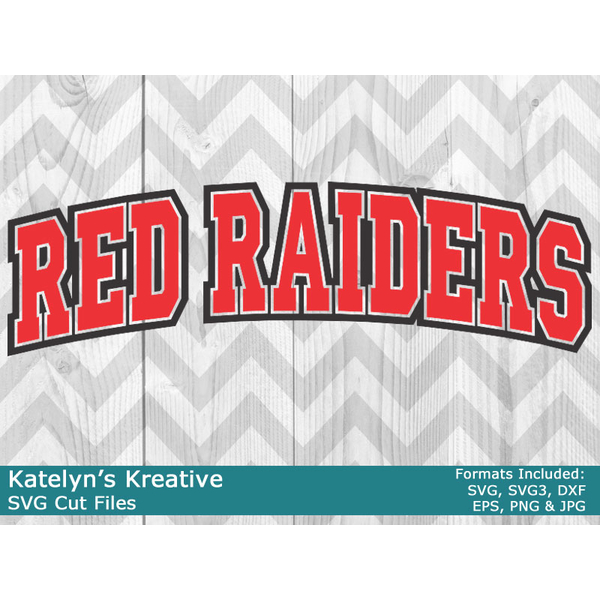 Red Raiders Arched SVG