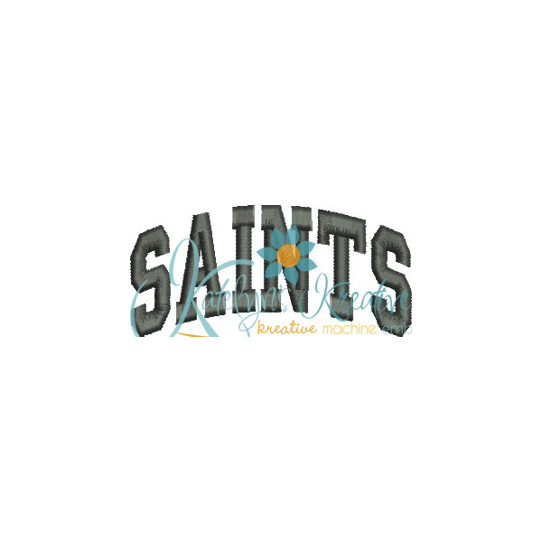 Saints Arched 4x4 Satin Snap Shot