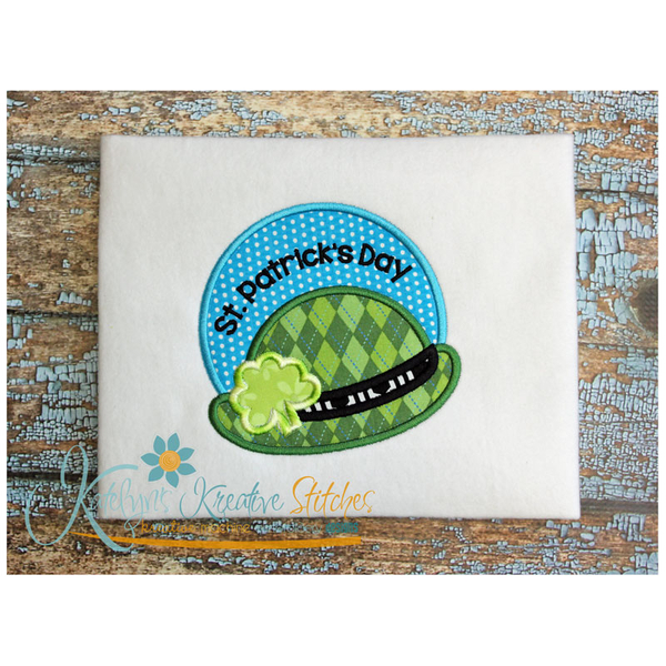 St. Patrick's Day Hat Applique