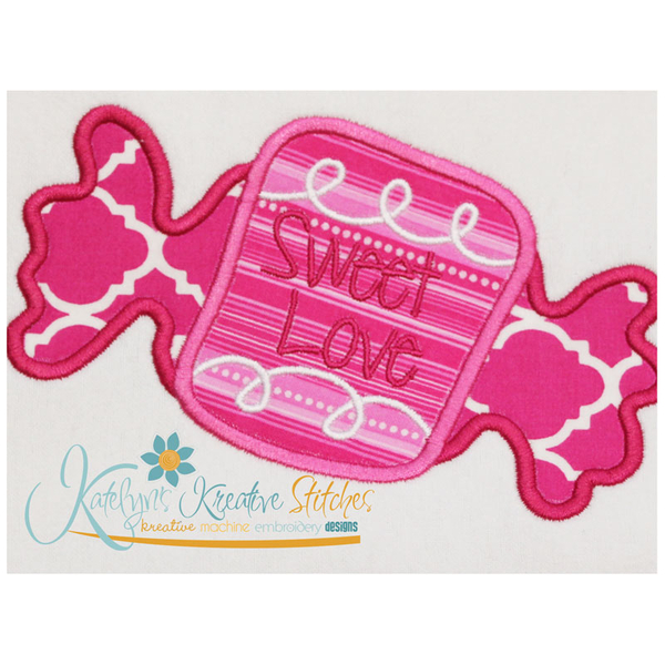 Sweet Love Wrapper Applique Close Up