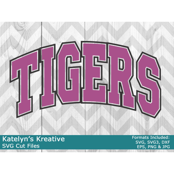 Tigers Arched SVG