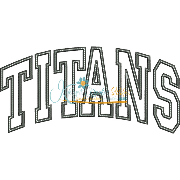Titans Arched Applique Snap Shot