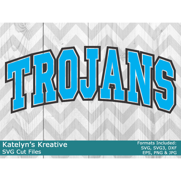 Trojans Arched SVG