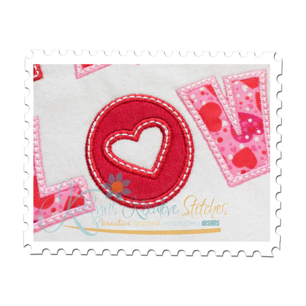True Love Applique Close Up