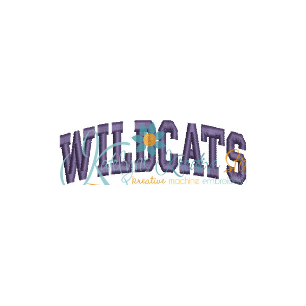 Wildcats Arched 4x4 Satin Snap Shot