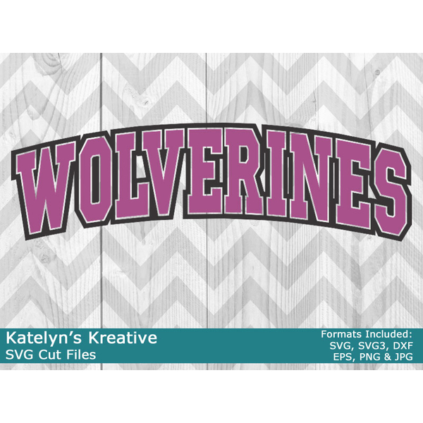 Wolverines Arched SVG