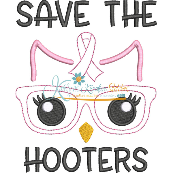 Save The Hooters Applique Embroidery, 2 image