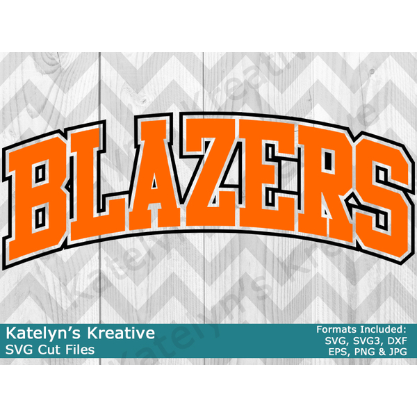 Blazers Arched SVG Files
