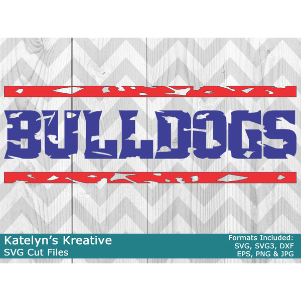 Bulldogs Distressed SVG Files