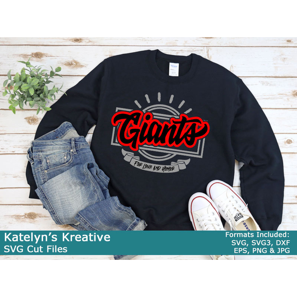 Giants Script Rectangle SVG Files