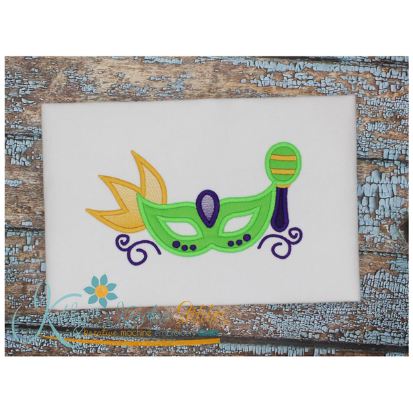 Mardi Gras Mask Applique