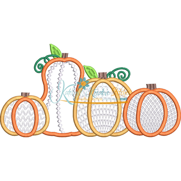 Pumpkin Patch Applique