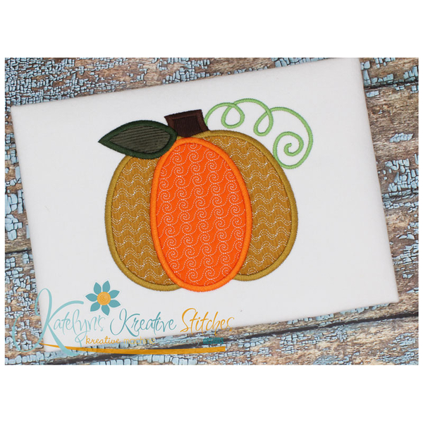 Pumpkin Patch Single Applique