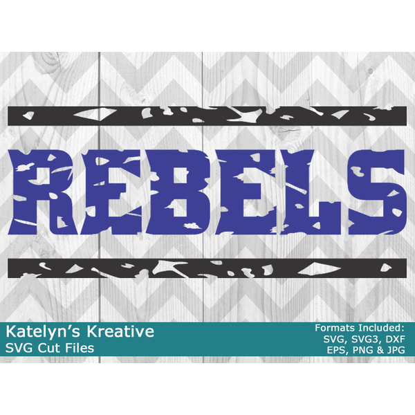 Rebels Distressed SVG Files