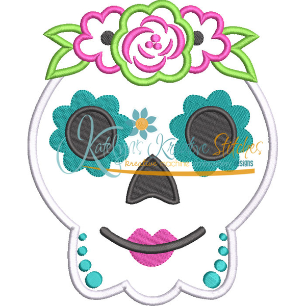 Sugar Skull 3 Applique, 3 image