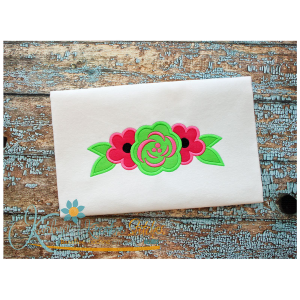 Sugar Skull Flower Applique