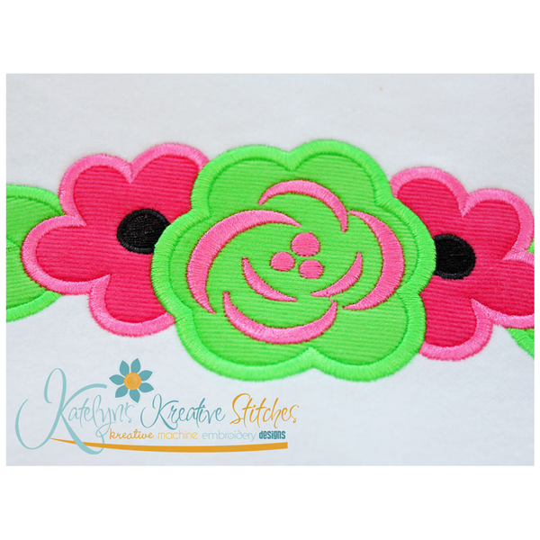 Sugar Skull Flower Applique, 2 image