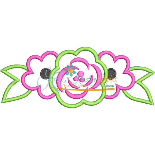 Sugar Skull Flower Applique, 3 image