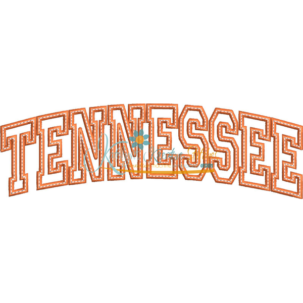 Tennessee Arched Embroidery