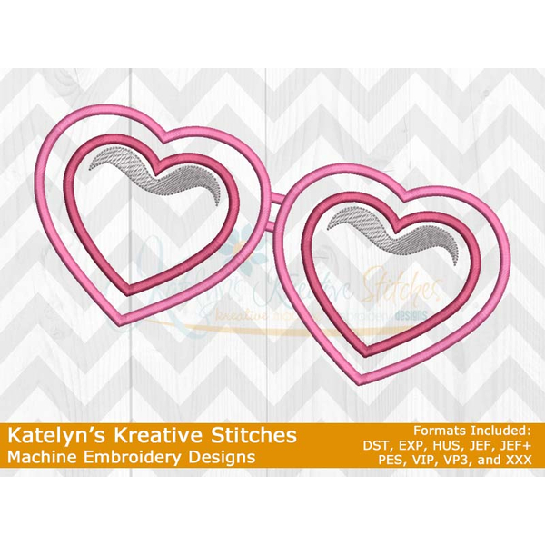 Valentine Sunglasses Applique