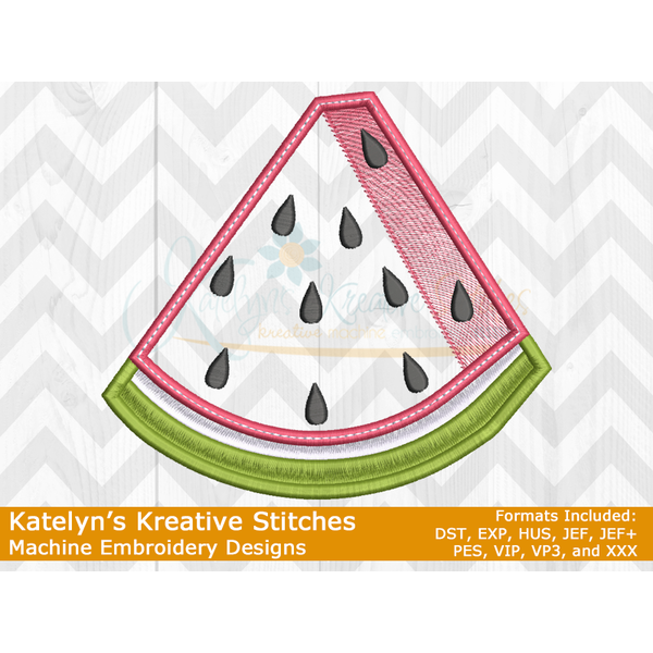 Watermelon Wedge Applique, 2 image