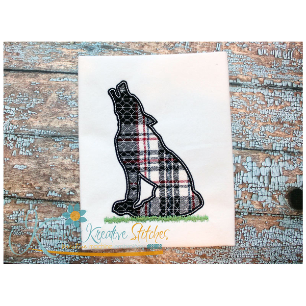 Wolf Silhouette Applique
