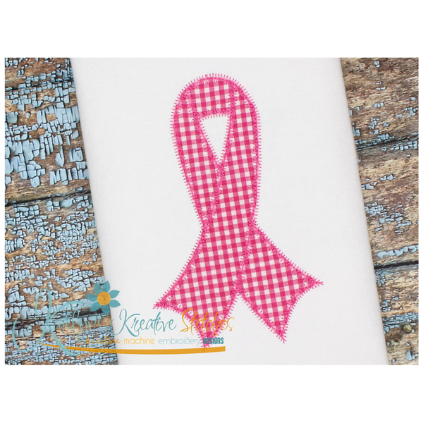 Cancer Ribbon Applique - 3 Styles, 2 image